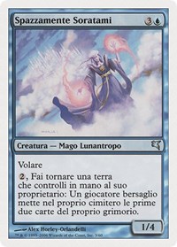 Soratami Mindsweeper (Italian) - "Spazzamente Soratami", Magic Encyclopedia 2005 (Salvat/Hachette)