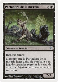 Woebearer (Spanish) - "Portadora de la miseria", Magic Encyclopedia 2005 (Salvat/Hachette)