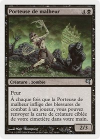 Woebearer (French) - "Porteuse de malheur", Magic Encyclopedia 2005 (Salvat/Hachette)
