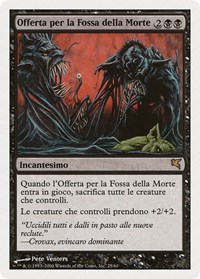 Death Pit Offering (Italian) - "Offerta per la Fossa della Morte", Magic Encyclopedia 2005 (Salvat/Hachette)