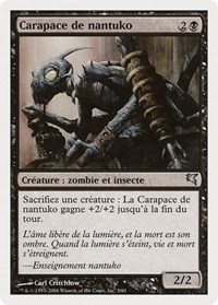 Nantuko Husk (French) - "Carapace de nantuko", Magic Encyclopedia 2005 (Salvat/Hachette)