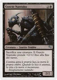 Nantuko Husk (Italian) - "Guscio Nantuko", Magic Encyclopedia 2005 (Salvat/Hachette)
