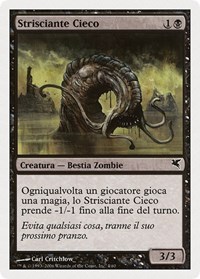 Blind Creeper (Italian) - "Strisciante Cieco", Magic Encyclopedia 2005 (Salvat/Hachette)