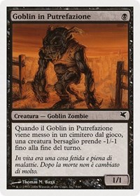 Festering Goblin (Italian) - "Goblin in Putrefazione", Magic Encyclopedia 2005 (Salvat/Hachette)