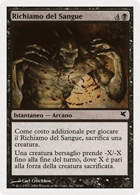 Call for Blood (Italian) - "Richiamo del Sangue", Magic Encyclopedia 2005 (Salvat/Hachette)