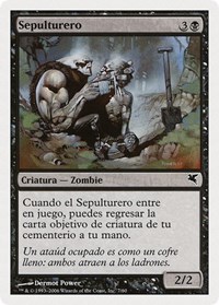 Gravedigger (Spanish) - "Sepulturero", Magic Encyclopedia 2005 (Salvat/Hachette)