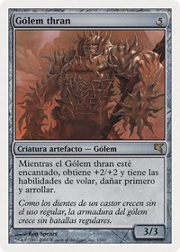 Thran Golem (Spanish) - "Gólem thran", Magic Encyclopedia 2005 (Salvat/Hachette)