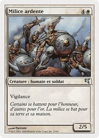 Ardent Militia (French) - "Milice ardente", Magic Encyclopedia 2005 (Salvat/Hachette)
