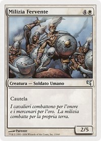 Ardent Militia (Italian) - "Milizia Fervente", Magic Encyclopedia 2005 (Salvat/Hachette)