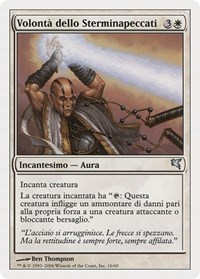 Sinstriker's Will (Italian) - "Volontà dello Sterminapeccati", Magic Encyclopedia 2005 (Salvat/Hachette)