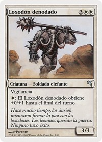 Loxodon Stalwart (Spanish) - "Loxodón denodado", Magic Encyclopedia 2005 (Salvat/Hachette)