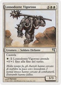 Loxodon Stalwart (Italian) - "Lossodonte Vigoroso", Magic Encyclopedia 2005 (Salvat/Hachette)