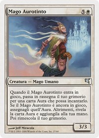 Auratouched Mage (Italian) - "Mago Aurotinto", Magic Encyclopedia 2005 (Salvat/Hachette)