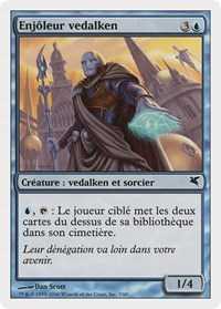 Vedalken Entrancer (French) - "Enjôleur vedalken", Magic Encyclopedia 2005 (Salvat/Hachette)