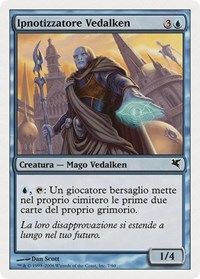 Vedalken Entrancer (Italian) - "Ipnotizzatore Vedalken", Magic Encyclopedia 2005 (Salvat/Hachette)