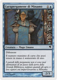 Minamo Scrollkeeper (Italian) - "Curapergamene di Minamo", Magic Encyclopedia 2005 (Salvat/Hachette)