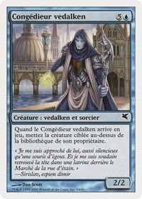 Vedalken Dismisser (French) - "Congédieur vedalken", Magic Encyclopedia 2005 (Salvat/Hachette)