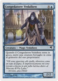 Vedalken Dismisser (Italian) - "Congedatore Vedalken", Magic Encyclopedia 2005 (Salvat/Hachette)