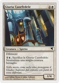 Soulsworn Jury (Italian) - "Giuria Cuorfedele", Magic Encyclopedia 2005 (Salvat/Hachette)