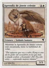 Skyrider Trainee (Spanish) - "Aprendiz de jinete celeste", Magic Encyclopedia 2005 (Salvat/Hachette)