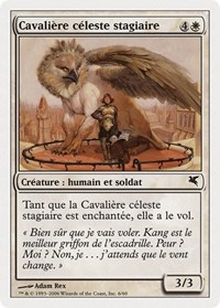 Skyrider Trainee (French) - "Cavalière céleste stagiaire", Magic Encyclopedia 2005 (Salvat/Hachette)