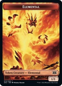 Elemental // Knight Double-Sided Token, Double Masters 2022