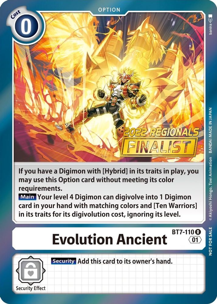 Evolution Ancient (2022 Championship Offline Regional) [Online Finalist], Foil, front