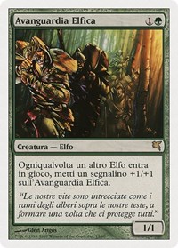 Elvish Vanguard (Italian) - "Avanguardia Elfica", Magic Encyclopedia 2005 (Salvat/Hachette)