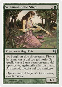 Bloodline Shaman (Italian) - "Sciamana delle Stirpi", Magic Encyclopedia 2005 (Salvat/Hachette)