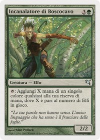 Wirewood Channeler (Italian) - "Canaliseur de Brinbois", Magic Encyclopedia 2005 (Salvat/Hachette)