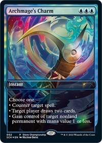 Archmage's Charm, Game Day & Store Championship Promos