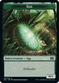 Egg // Spirit (008) Double-Sided Token, Double Masters 2022