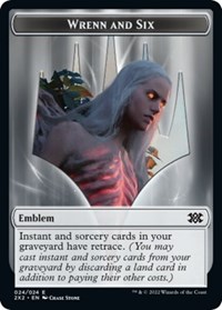 Emblem - Wrenn and Six // Spirit (008) Double-Sided Token, Double Masters 2022