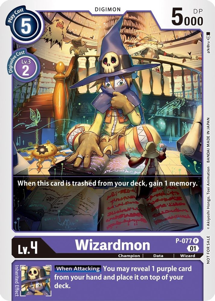 Wizardmon - P-077, Standard, front