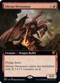 Shivan Devastator (Extended Art), Dominaria United