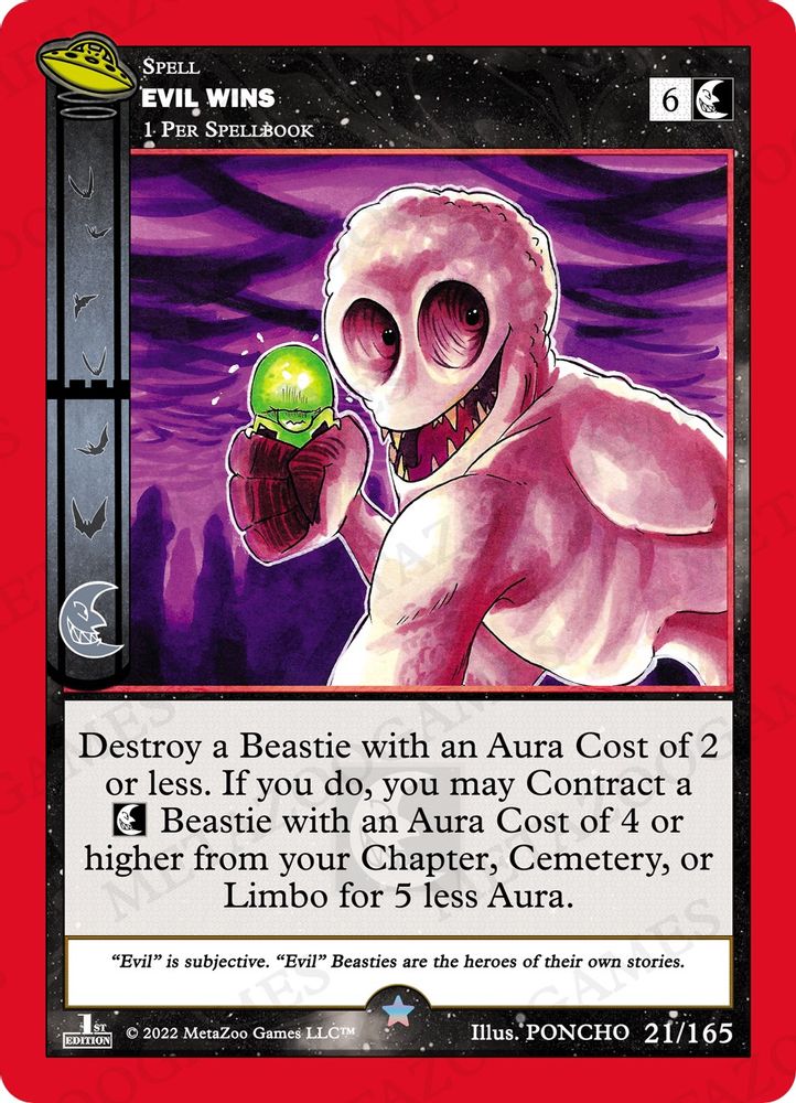 Evil Wins, Holo, front