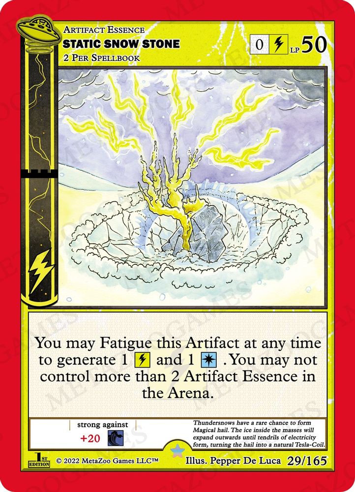 Static Snow Stone, Standard, front