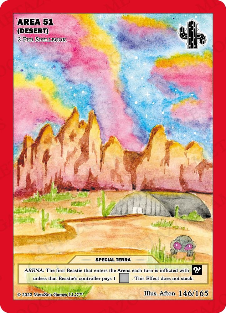 Area 51 (Desert), Standard, front