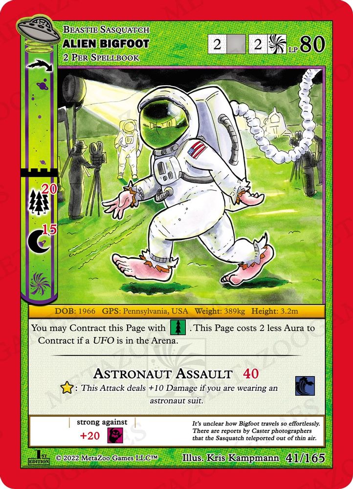 Alien Bigfoot, Standard, front