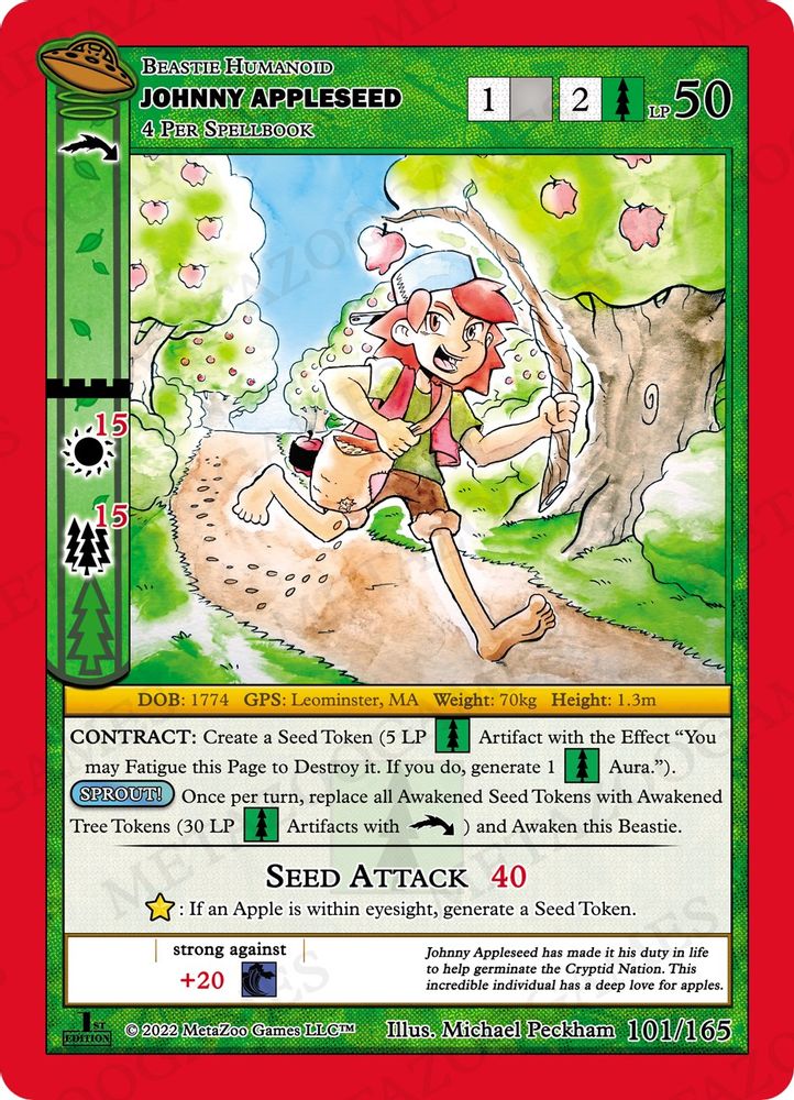 Johnny Appleseed, Standard, front