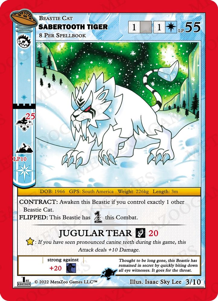 Sabertooth Tiger, Standard, front