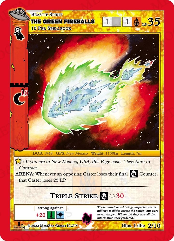 The Green Fireballs, Standard, front