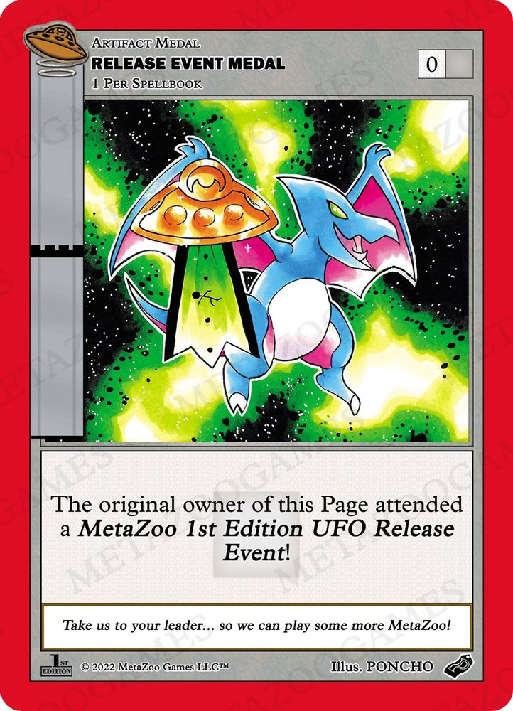Release Event Medal (UFO), Holo, front