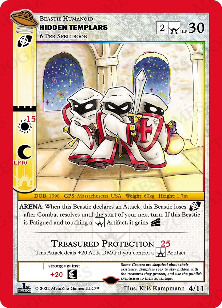 Hidden Templars, Standard, front