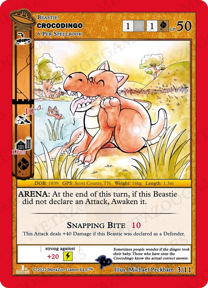 Crocodingo, Standard, front