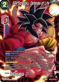 SS4 Son Goku, Defender of Life (Silver Foil)