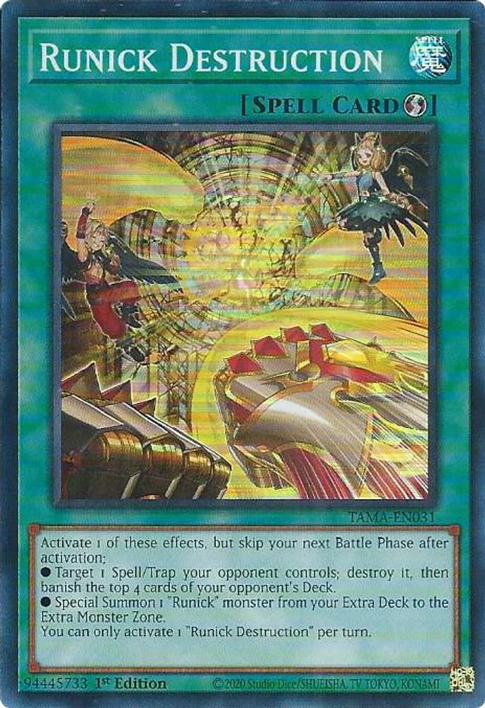 Runick Destruction, 1st-edition, front