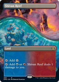 Shivan Reef (Borderless), Dominaria United