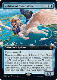 Sphinx of Clear Skies (Extended Art), Dominaria United
