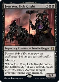 Josu Vess, Lich Knight, Commander: Dominaria United